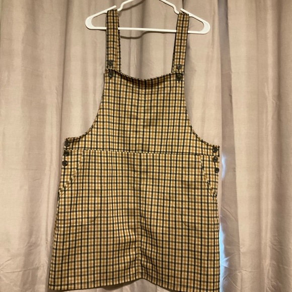 SO Tan and Black Plaid Dress - Picture 1 of 7